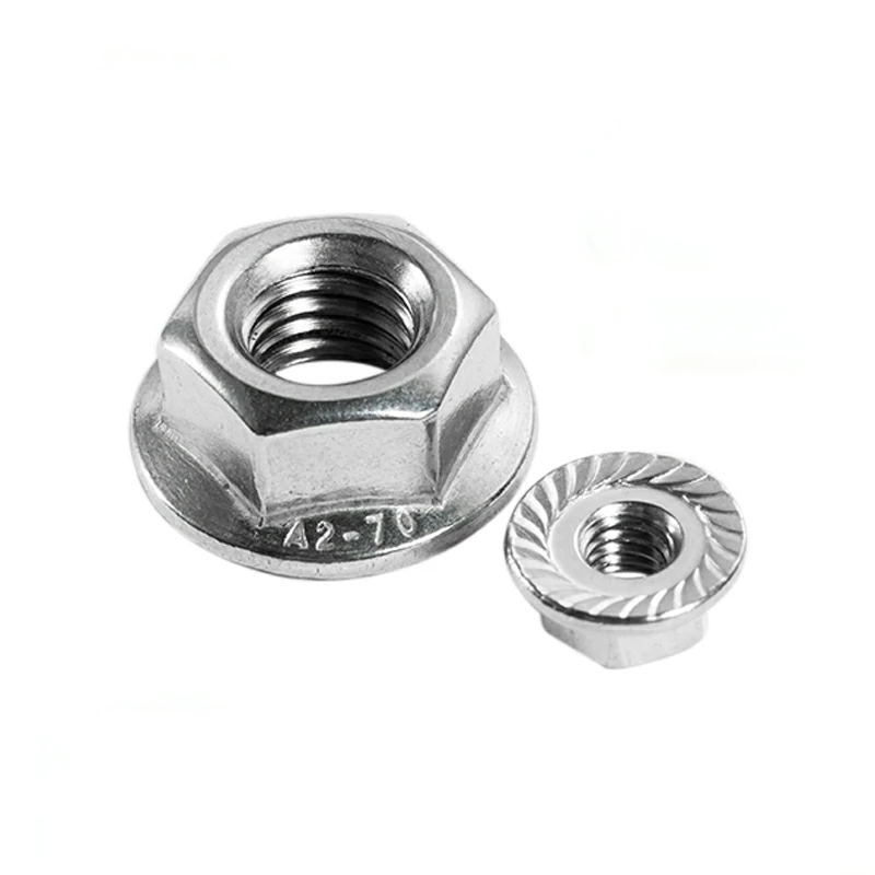 304/316/316L/310S Stainless Steel DIN6923 Hexagon Flange Nuts