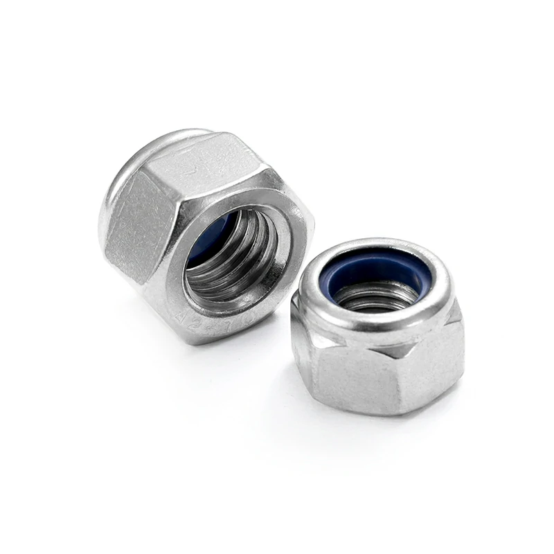 304/316/316L Stainless Steel DIN982 Thick Nylon Locking Hexagon Nut