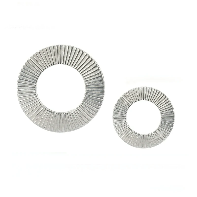 304/316 Stainless Steel DIN25201 Double Stack Self-Locking Recessed Locking Gasket