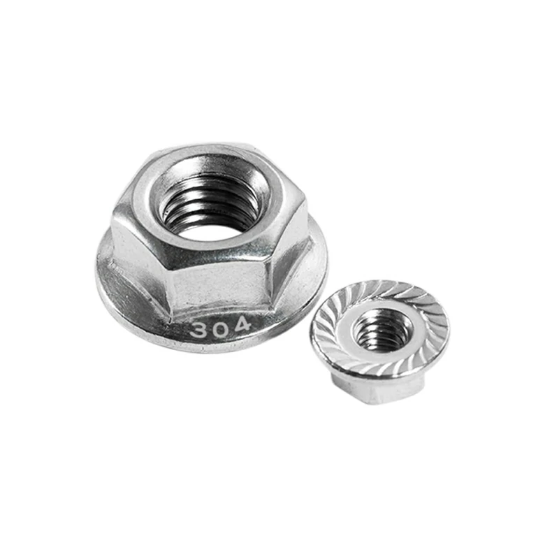 304/316 Stainless Steel USA Hexagon Flange Nut Nuts