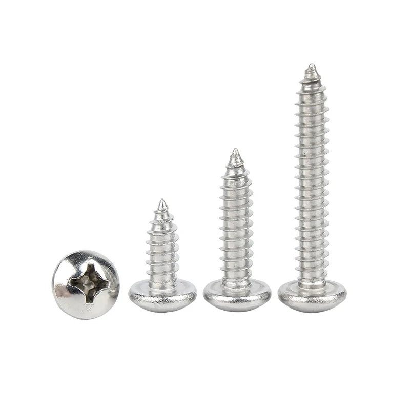 304 Stainless Steel Cross Pan Head Self-Tapping Screws