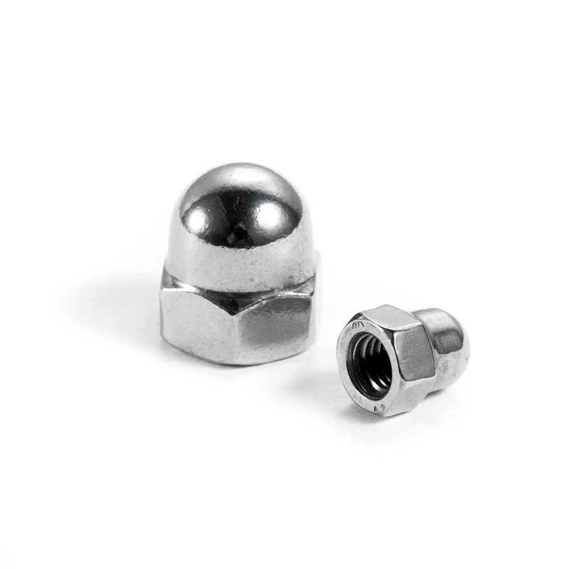 304 Stainless Steel DIN1587 Hexagon Cap Type Left Tooth Nut