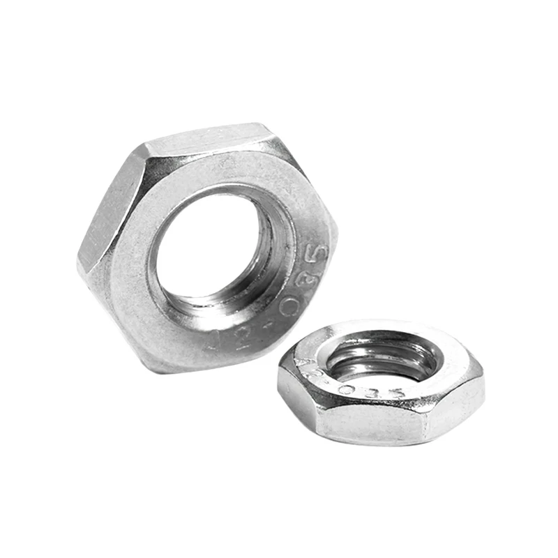 304 Stainless Steel DIN439 Hexagon Thin Nuts