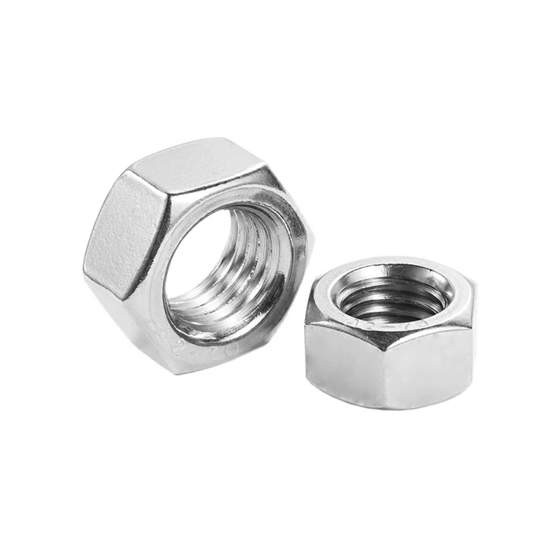 304 Stainless Steel DIN934 Hexagon Nut Fine Pitch Screw Fine Thread Nut