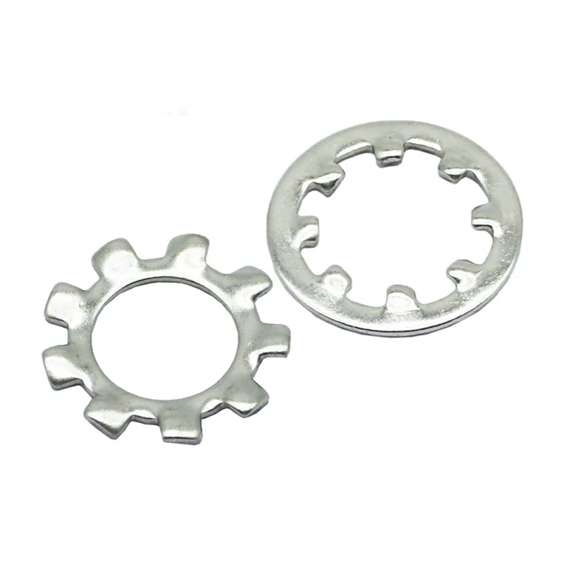 304 Stainless Steel Inner Teeth Outer Teeth Locking Gasket Anti-Loose Gasket