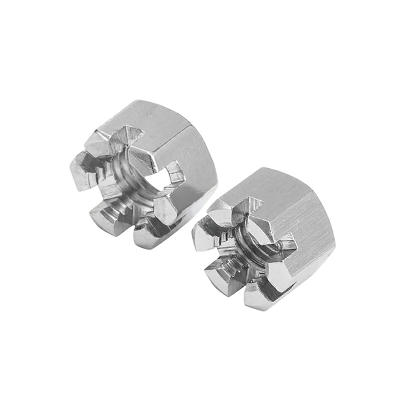 304 Stainless Steel Type 1 Hexagon Slotted Nuts