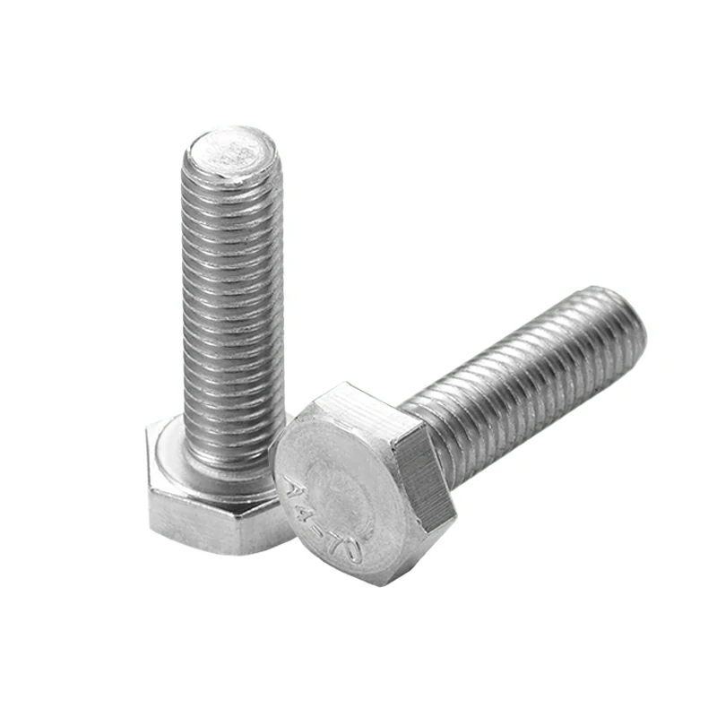 316 Stainless Steel DIN933 Outer Hexagon Full Tooth Bolt