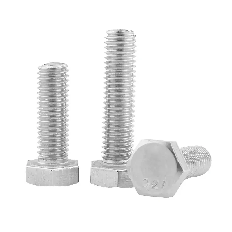 321 Stainless Steel DIN933 Outer Hexagon Bolts