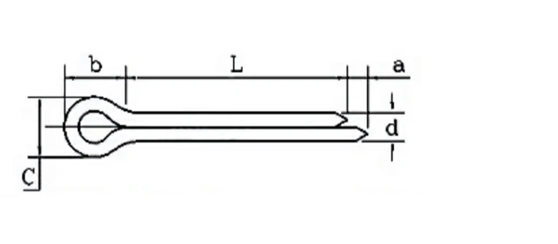 Gb91 Cotter Pin Card Pin∮1.0-∮2.5 Drilling Screws