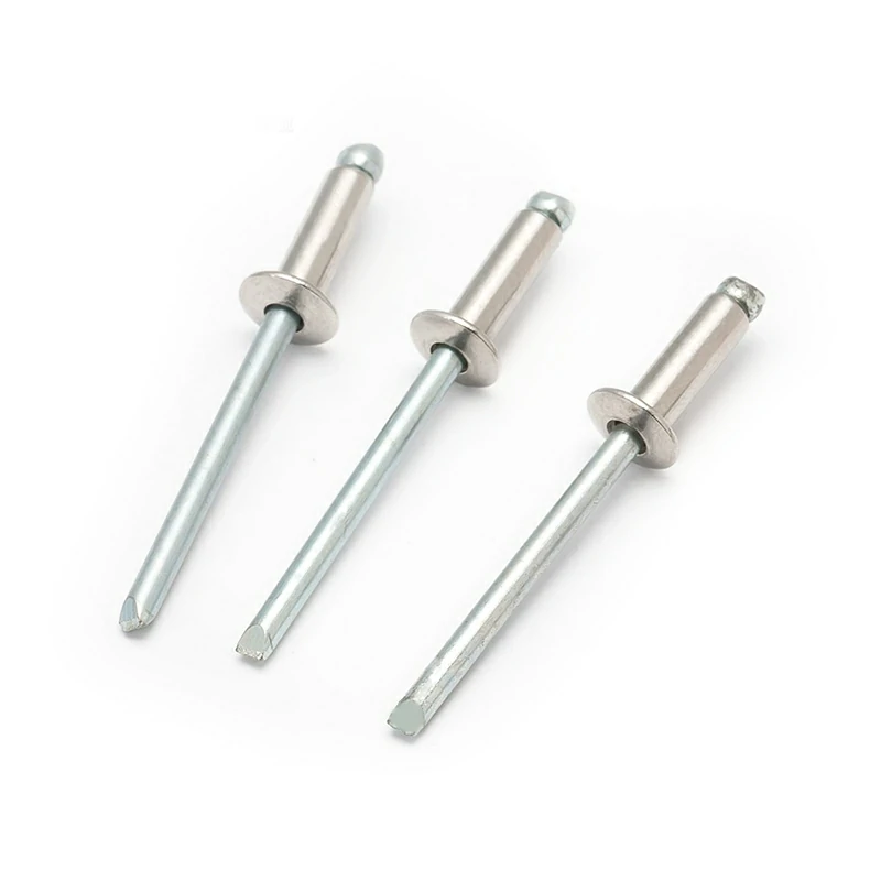Semi-Steel Open-Mouth Oval Head Core-Pulling Rivet