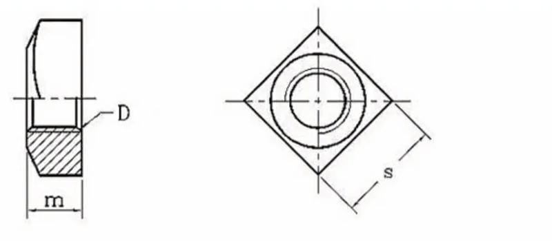 Square Nuts Square Nuts Drawing Sheet