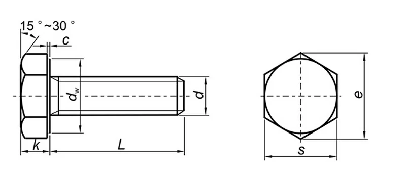 2205/310S Stainless Steel GB5783 Hexagonal Full Thread Bolt Sheet