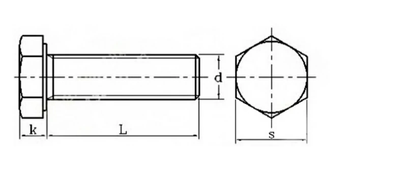 2205 Stainless Steel DIN933 Hexagon Socket Full Thread Bolt Sheet