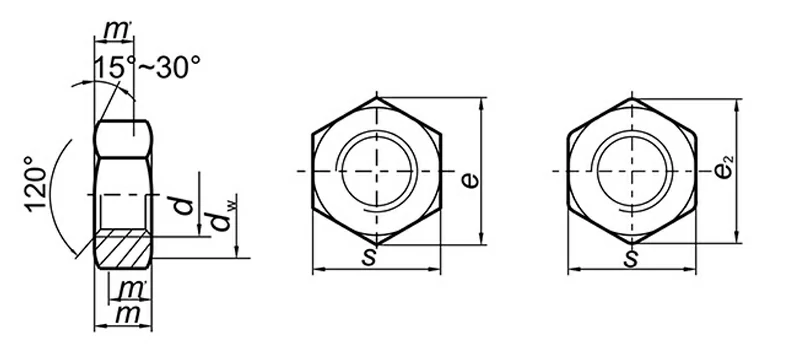 2507 Hexagonal Nut, DIN934 Hexagonal Nut Sheet