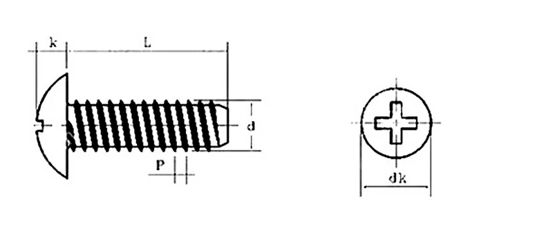 304 Stainless Steel JISB1111T Cross-Shaped Large Flat Head Screws Sheet