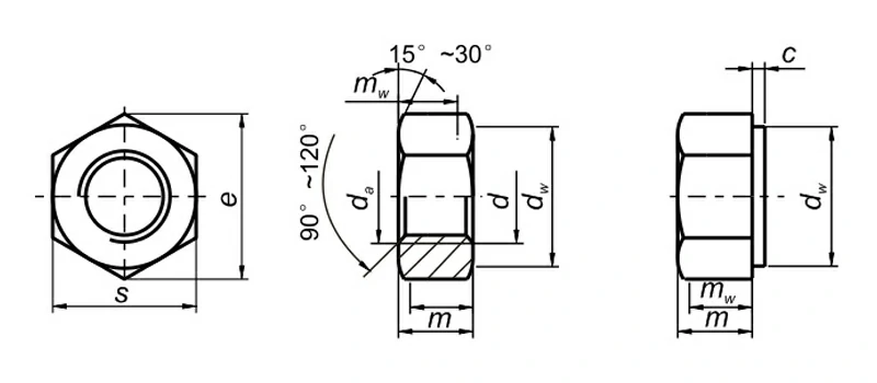 304 Stainless Steel JISB1181 Hexagonal Nut Sheet