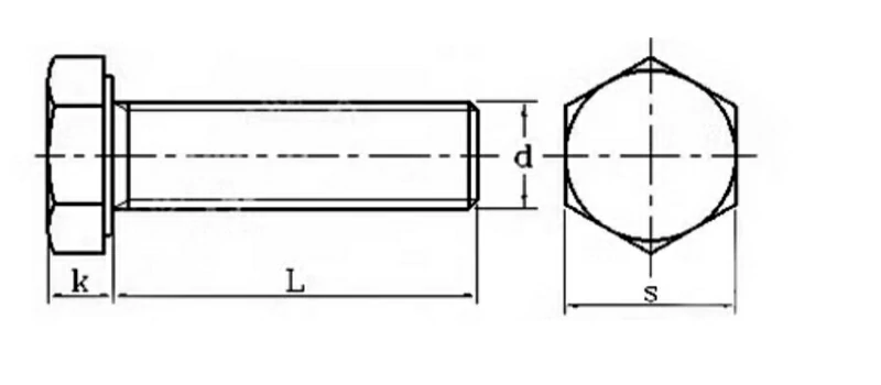 321 Stainless Steel DIN933 Hexagon Socket Bolt Sheet