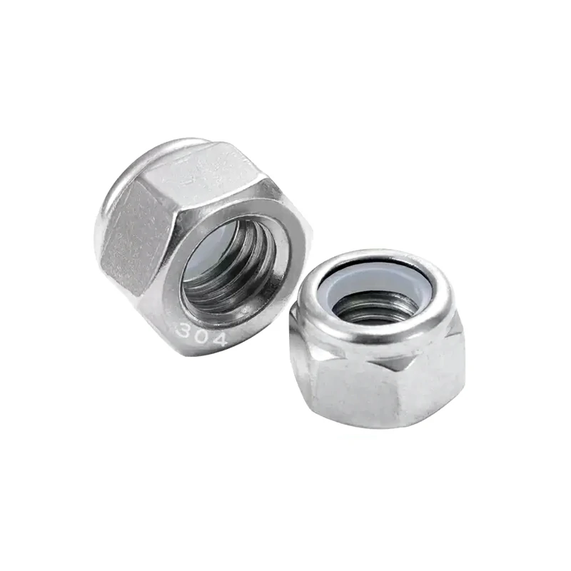 American Hexagonal Nylon Lock Nuts Made of 304/316 Stainless Steel