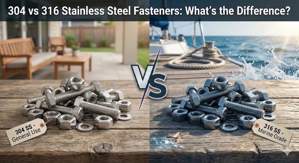 304 vs 316 Stainless Steel Fasteners: What’s the Difference?