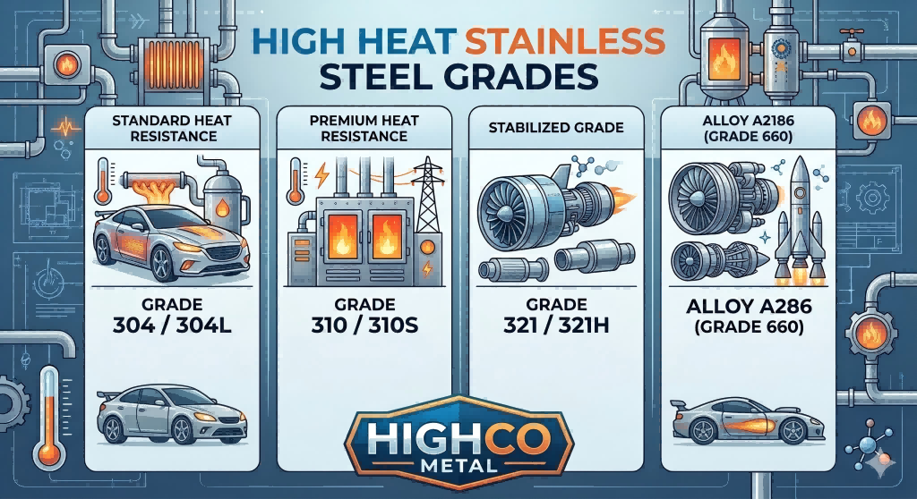 Best Stainless Steel Grades for High Heat Applications