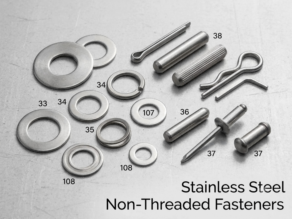 Stainless steel Non-Threaded Fasteners